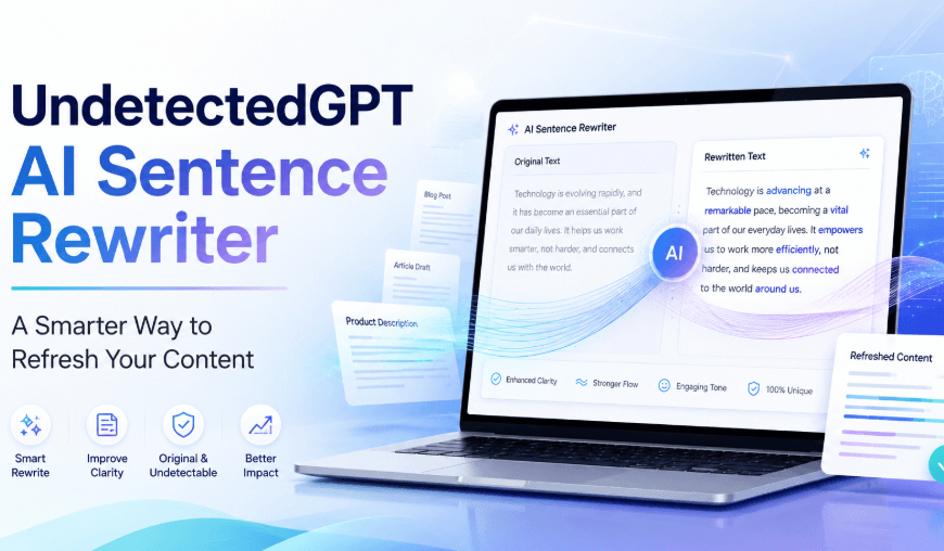 UndetectedGPT AI Sentence Rewriter: A Smarter Way to Refresh Your Content