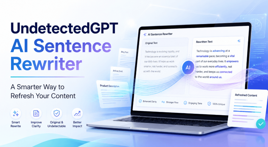 UndetectedGPT AI Sentence Rewriter: A Smarter Way to Refresh Your Content